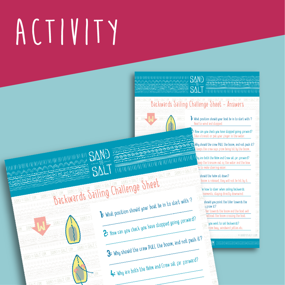 Learn how to sail backwards with our activity sheet from Sandtosalt.com