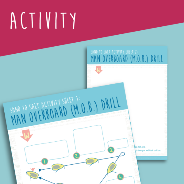 Activity sheets making Man Overboard drill practise fun! From Sandtosalt.com