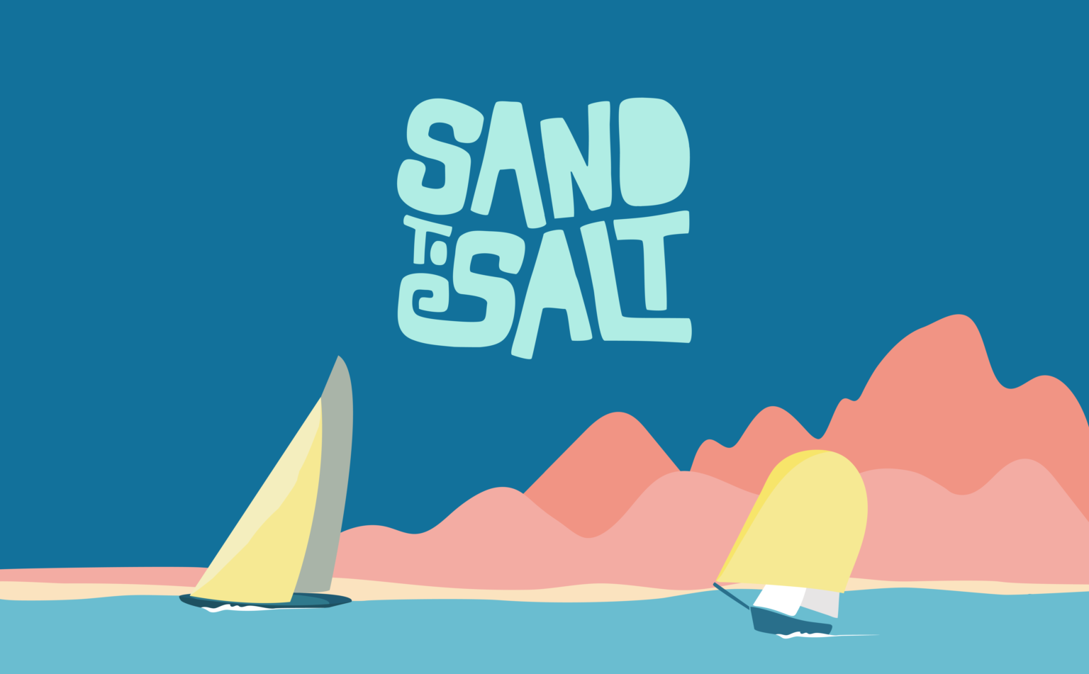 Sand To Salt sailing resource site main graphic of sailing boats.