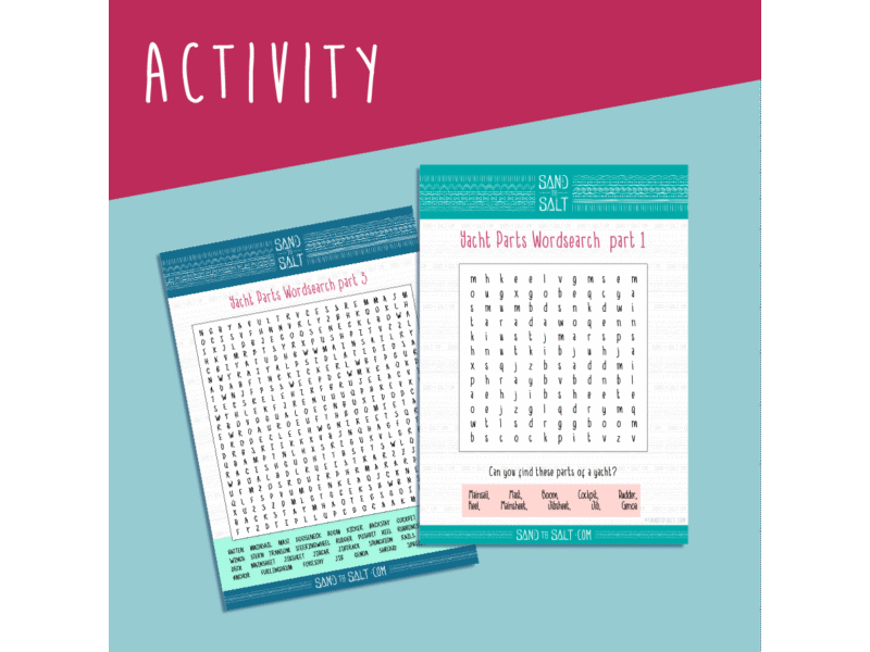 Yacht Parts Wordsearch