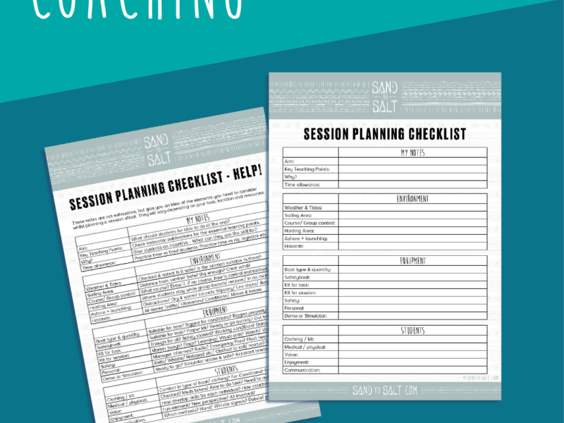 Sessions Planning Checklist